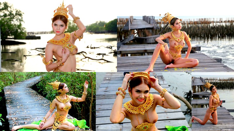 สาวเปลือยที่ป่าชายเลนบางขุนเทียน